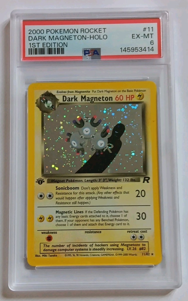 dark magneton pokemon card value (39/109) (Stamped) [EX: Team Rocket Returns] PSA 1st Edition Dark Magneton