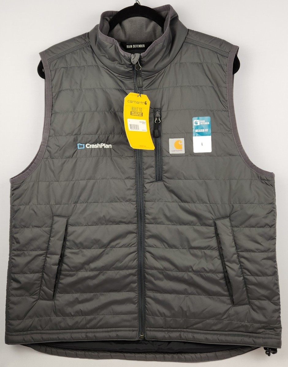 Carhartt Vest Gray Rain Defender Lightweight Insulated