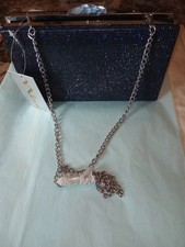 Blue Tone Fashion Crystal Rhinestone Clutch Nina Evening Bag