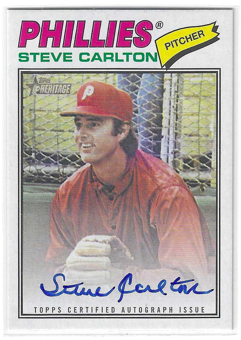Topps 2026 Heritage Steve Carlton Philadelphia Phillies Autograph #77RO-SC