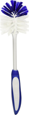 Ultra Multipurpose 13.5'' Twister Bottle Cleaning Brush, White/Blue