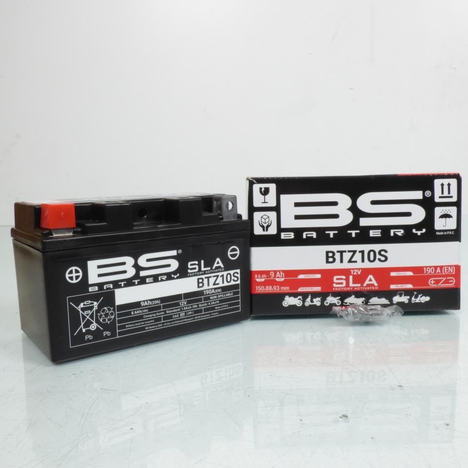 Batterie YTZ10S 12V 9Ah Moto Honda VT600 2004 2005 BS Battery SLA