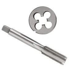 M10 x 1mm HSS Metric Tap And Die Set Thread Tap And Round Thread Die Right Ha...