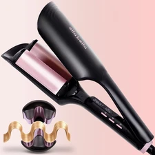 ELLA BELLA Ultimate Waver Curling Iron Crimper Hair Tool Adjustable Heat Setting