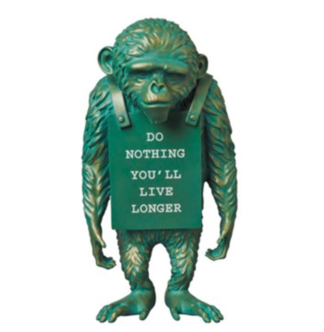 Banksy 2G Tokyo Monkey Sign Bronze Statue | eBay