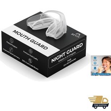 Mouth Guard for Grinding Teeth at Night  Food-Grade Silicone Night Guard  B...