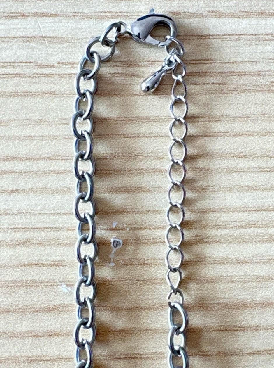 Simple Silver Chain NECKLESS Loop 11” Long for Yo… - image 4