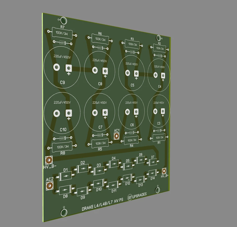 Rectifier Filtering & Metering board (without components) for DRAKE L4/L4B/L7 - Bild 3 von 4