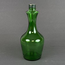 Vintage Green Glass Decanter Bottle 1.5 Liter 12 Inch Tall