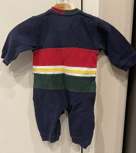 VTG 90s Nautica Color Block Long Sleeve One Piece Baby Size 12-18 Months - Picture 4 of 4