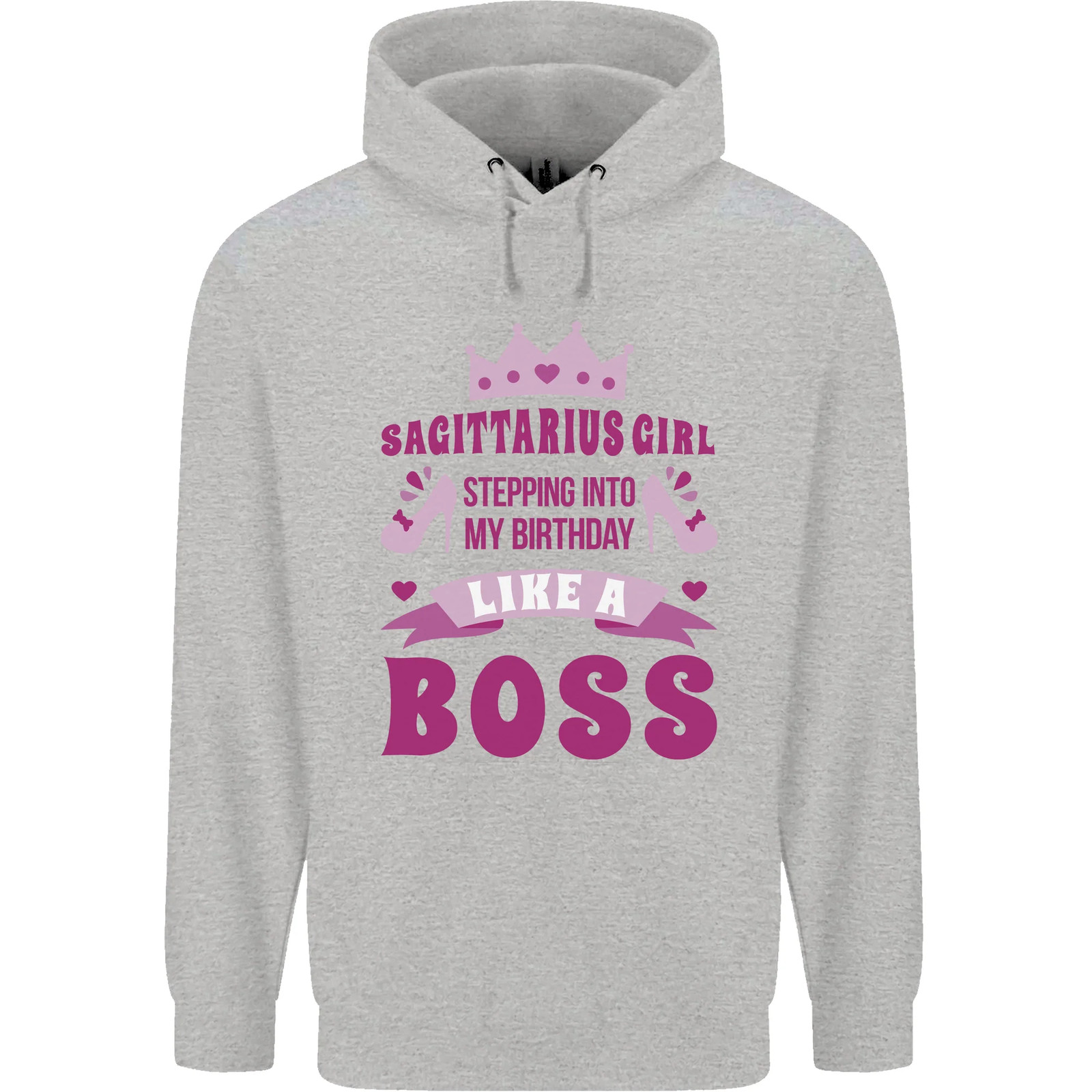 Sagittarius Girl Birthday 21st 30th 40th 50th Mens 80percent Cotton Hoodie image 2