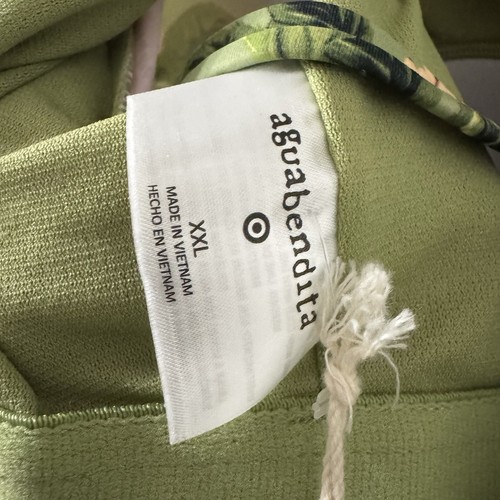 Agua Bendita x Target Damen Badeanzug grün Blumen Größe 2XL Tropical Urlaub - Bild 2 von 5