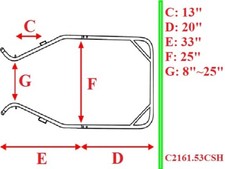 New Easy Entry Mini or Small Pony Adjustable 5 Piece Curved Shaft 53  Unit - NIB