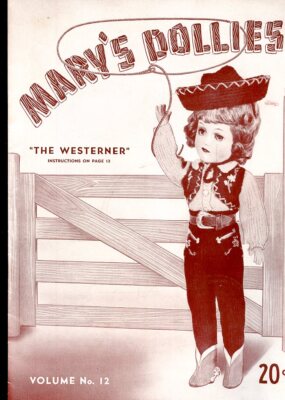 3 CUTE Vintage Marys Dollies Crochet DOLL CLOTHES Pattern VOL 5 10 12 Mary Hoyer