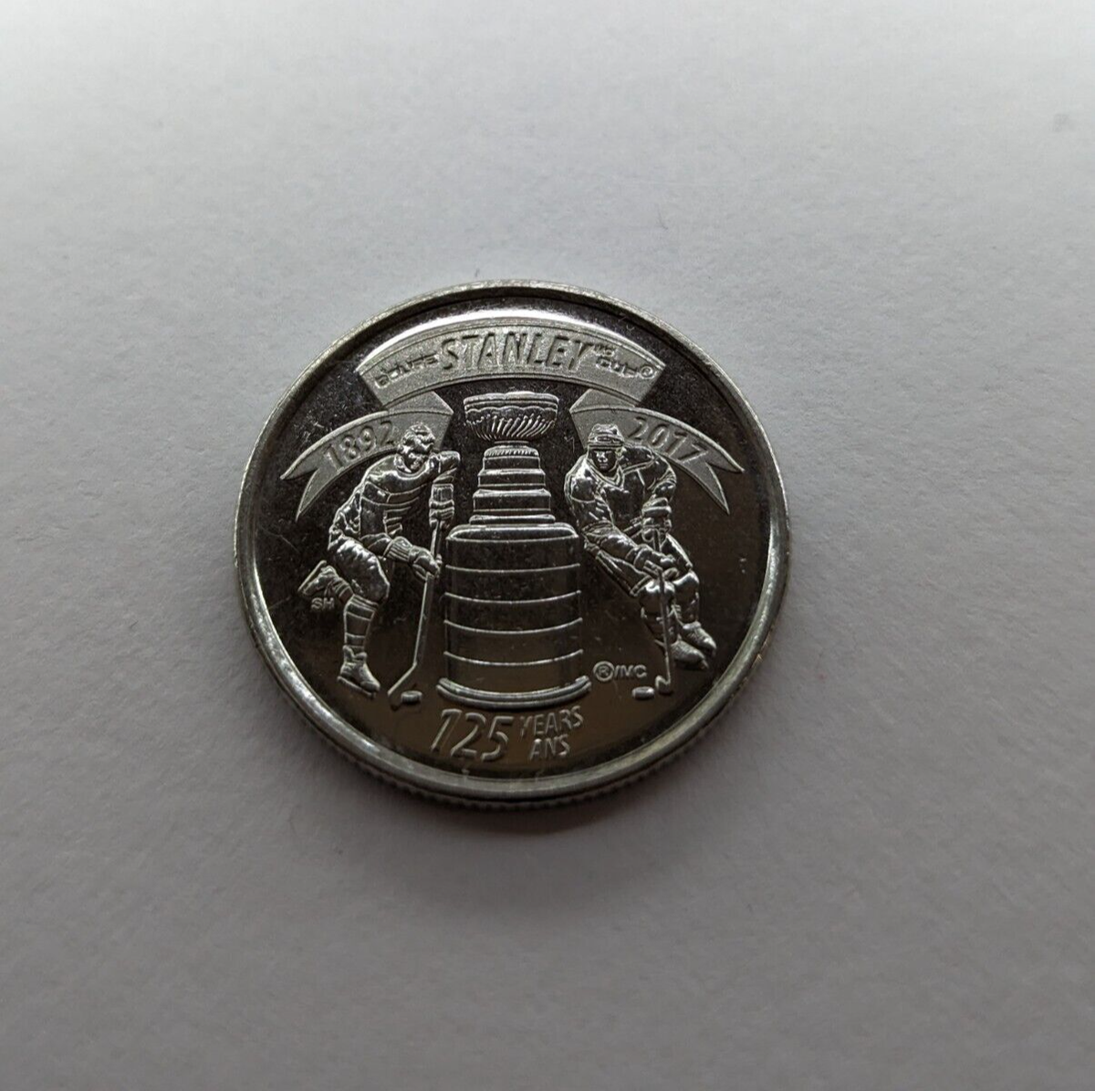 2017: The Stanley Cup® 125th Anniv Canadian 25-Cent Quarter Coin
