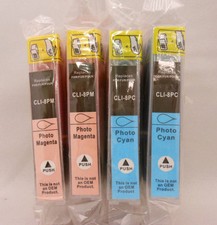 CLI 8PC  CLI8 PM Inkjet Cartridge for Canon Pixma iP6600d iP6700d Pro9000 4PK