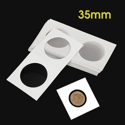 100X Staple Coin Holder Display Clear Window Storage Protect Penny Cent AU - Picture 11 of 12