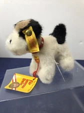 4.5” Tall Vintage Steiff 1980’s “Foxy” Puppy Dog Tagged Plush #Si