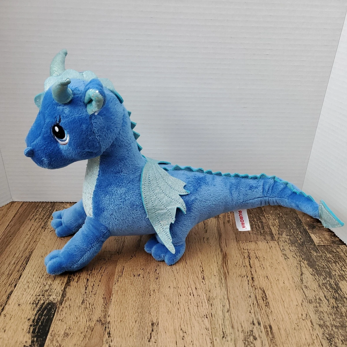 Aurora World 2018 Plush Blue Sparkle Tales Dragon Indigo Stuffed
