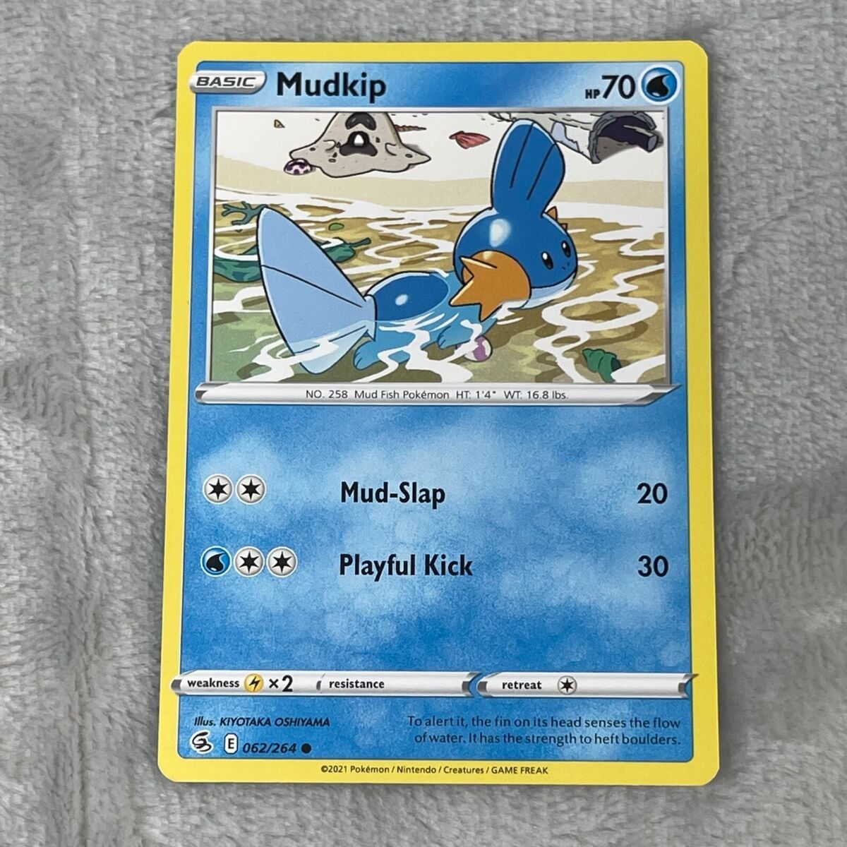 Mudkip 062/264 - Fusion Strike - Common - Pokemon Card TCG Mudkip 062/264 - Fusion Strike - Common - Pokemon Card TCG