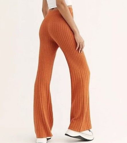 NWT Orange High Waisted Ribbed Knit 