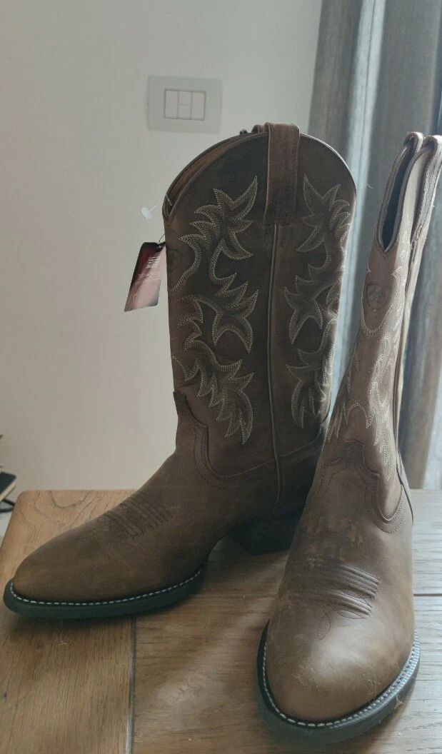 Ariat Heritage R Toe Stivali Western Cowboy 9D eBay