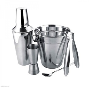 cocktail shaker and ice bucket set