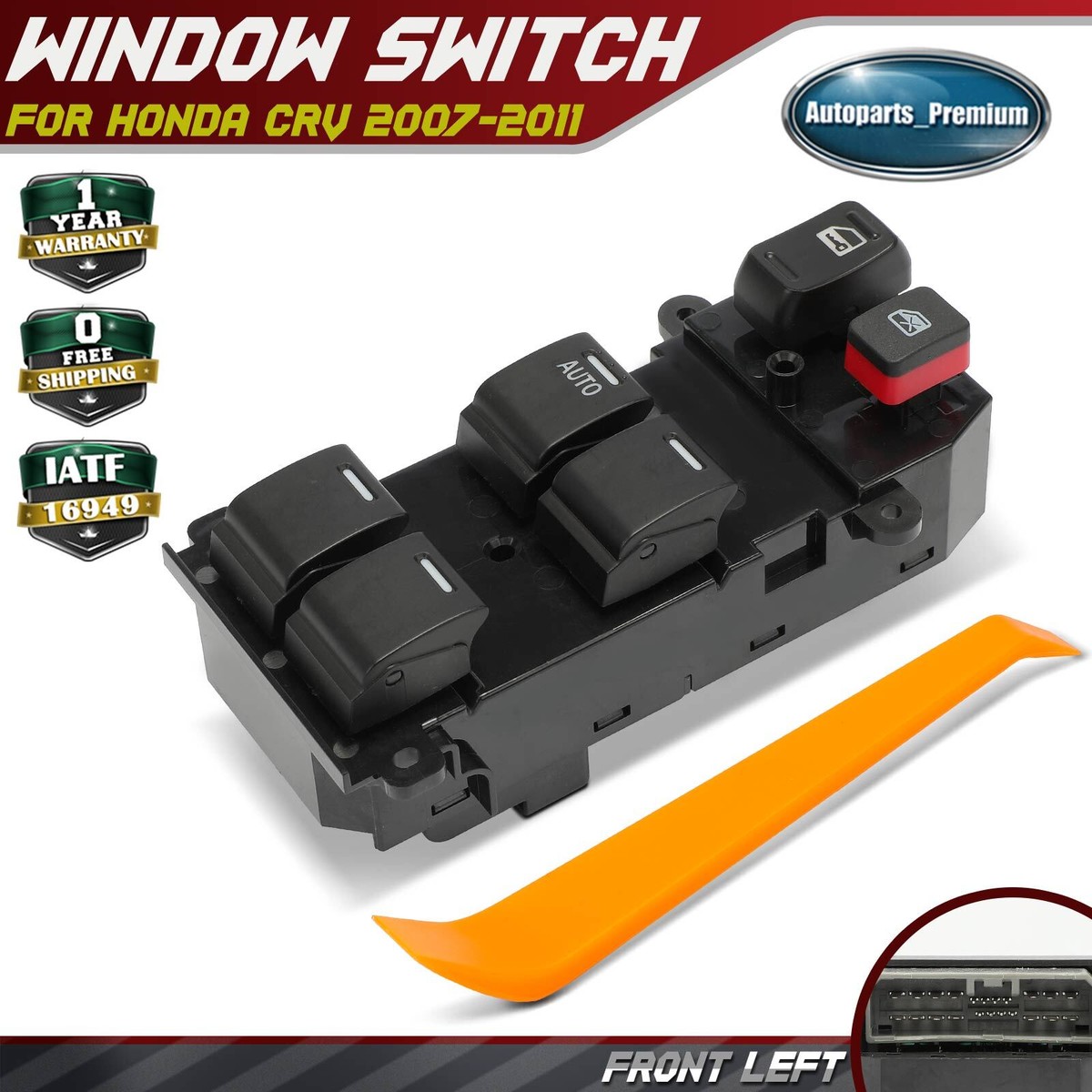 Power Window Switch for Honda CR-V 2007-2011 6 buttons 22 pins
