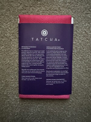 Tatcha japanischer Furoshiki Stoff Stoff Stoff Geschenkpapier ~ NEU 27 x 27  rosa