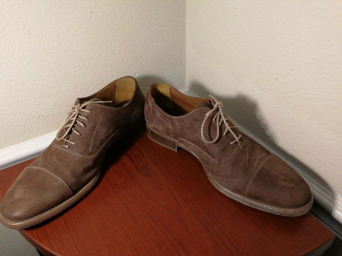 Johnston & Murphy 20-8842 Size 10M Tan Suede Cap Toe Oxfords  display picture 3