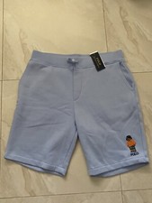 Polo Ralph Lauren Boardshort Beach Bear Fleece Shorts Light Blue Limited men M