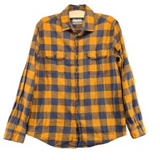 Goodfellow  Co Button Up Shirt Men's Medium Long Sleeve Multicolor Check Cotton