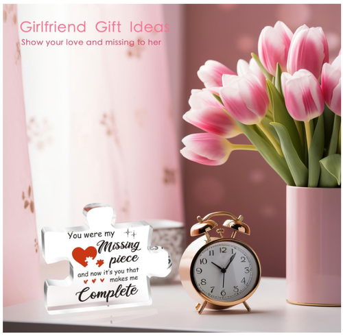 Valentine's Day Gift - Engraved Acrylic Puzzle for Him & Her, Couples Gift - Picture 3 of 7