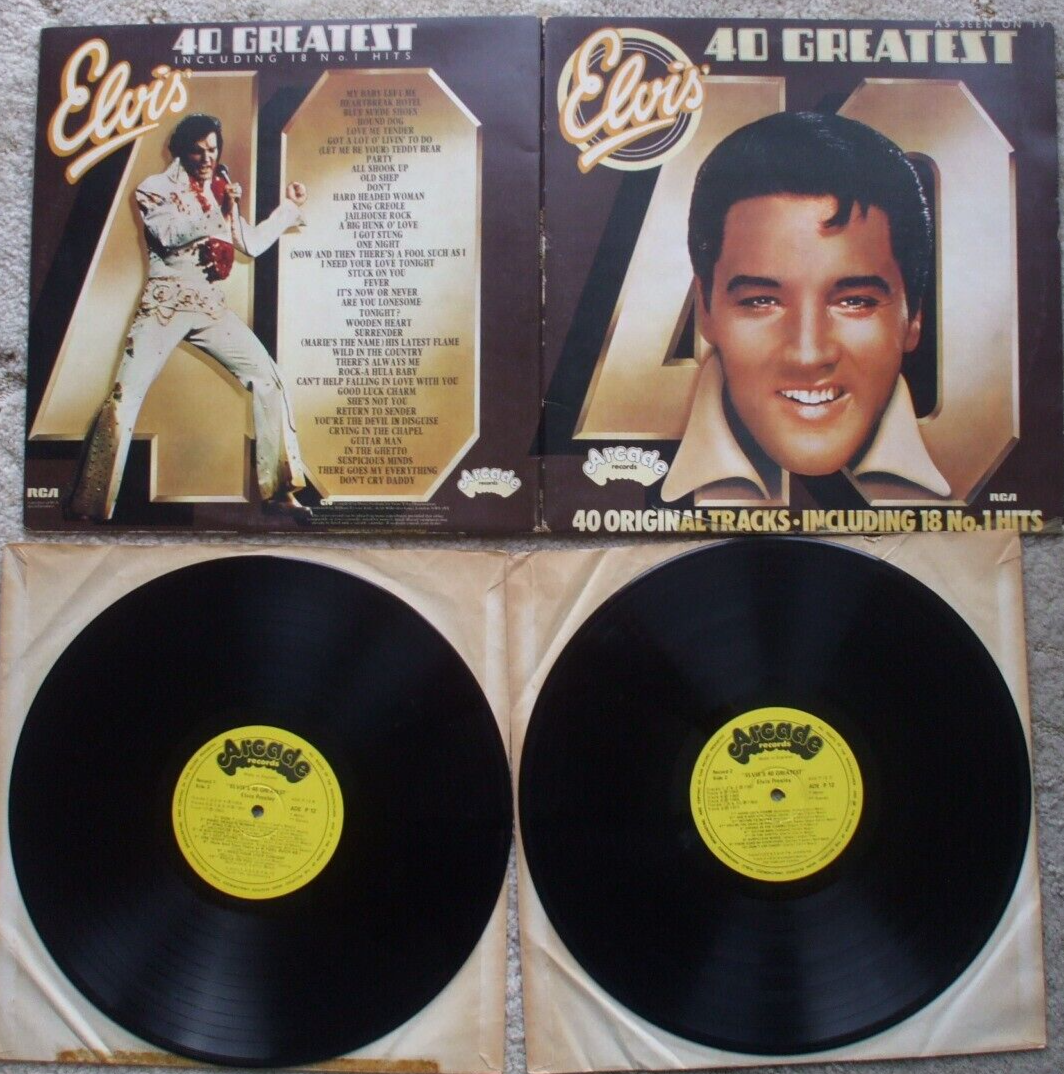 Elvis Presley - 40 Greatest Hits - Yellow Label Arcade - 2 x LP