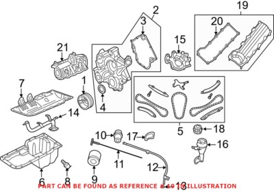 Genuine OEM Mopar Driver Left Engine Valve Cover For Chrysler Aspen 53022139AB