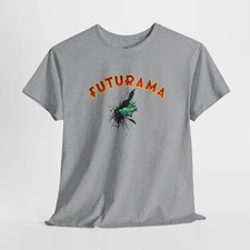 Futurama T-Shirt Planet Express Ship Funny Sci-Fi Retro Cartoon