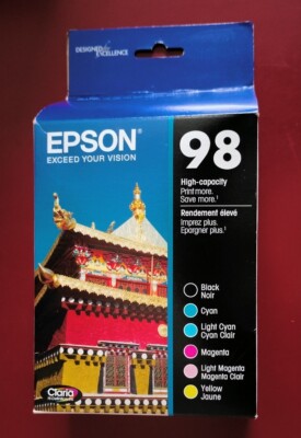 05-2023 GENUINE Epson 98 Ink C13T098820 T0981-T0983-T0986 ARTISAN 700 710 725