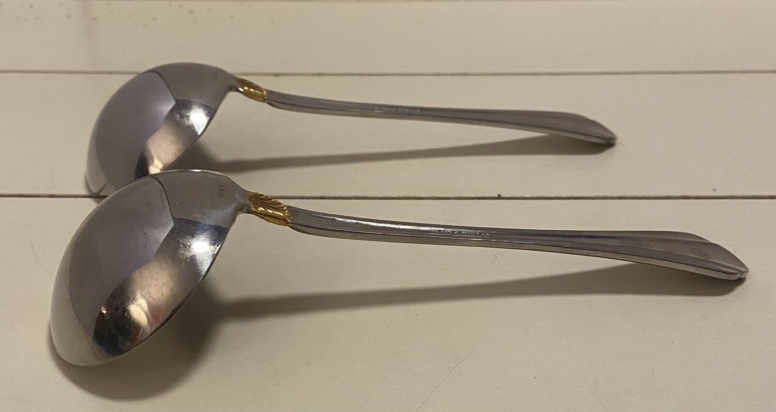 Pfaltzgraff Golden Artesia Flatware and 2 Gravy Sauce Ladles eBay