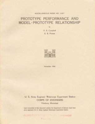 Prototype performance and model-prototype relationship (Miscellaneous paper - ..
