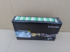 Lexmark C734A4YG Yellow Toner Cartridge Genuine OEM C734 C736 X734 X736 X738
