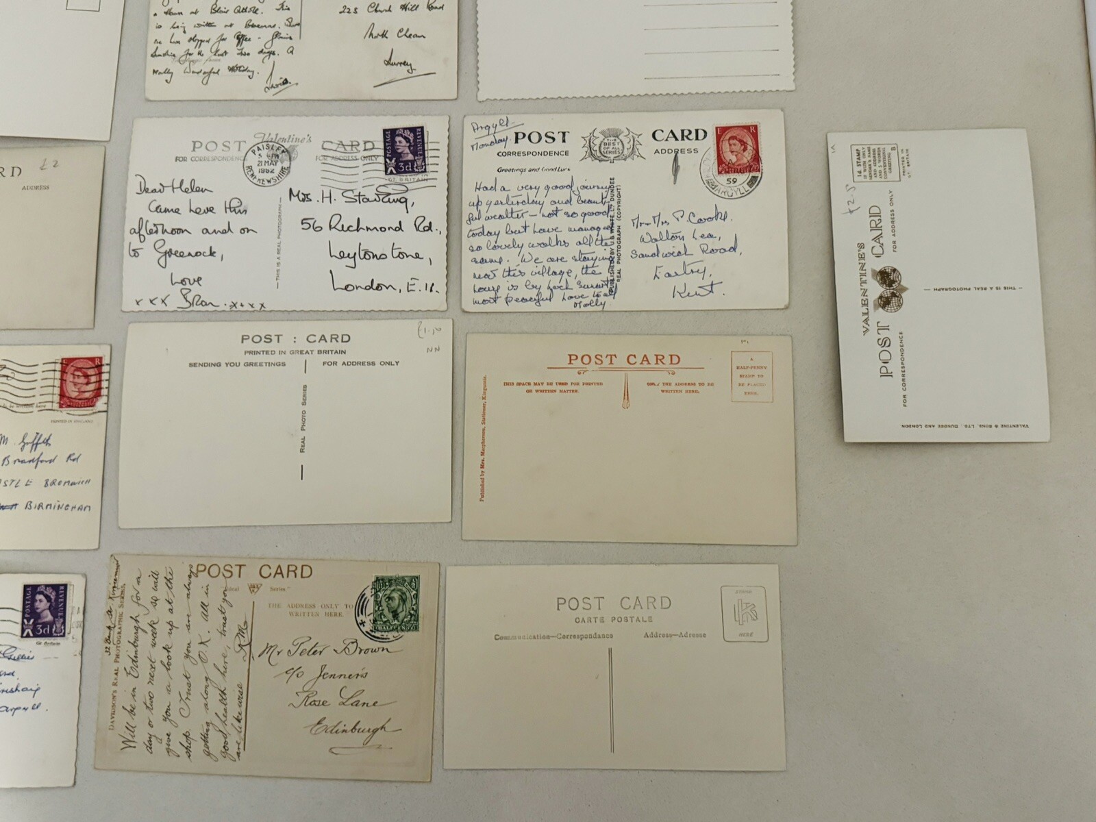 Job Lot 50 Vintage Scotland Postcards Pitlochry Dingwall Forres Troon