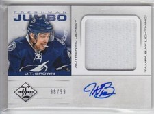2012-13 PANINI LIMITED J T BROWN JERSEY AUTO RC /99 FRESHMAN JUMBO ROOKIE Lightn