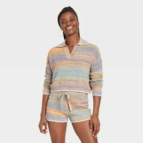 Universal Thread Collared Pullover V 