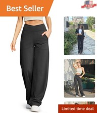 Petite/Regular/Tall Women's Wide Leg Pants - Comfortable Yoga  Lounge Trousers