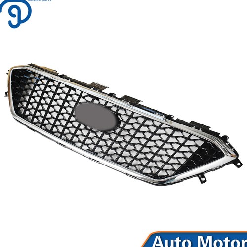 For 2015 16 17 Hyundai Sonata Honeycomb Front Upper Grille Chrome W/O Hole New - Picture 4 of 12