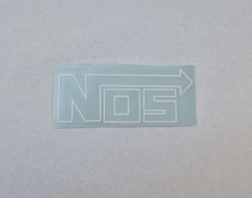 NOS Aufkleber, Sticker, Tuning, JDM, weiß, NEU - Bild 1 von 2