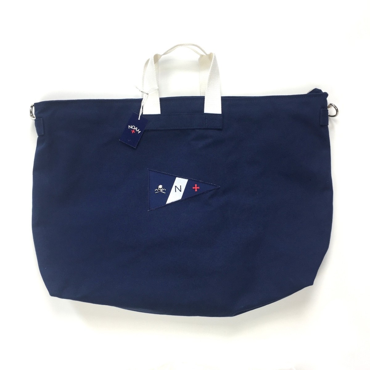 NWT Noah NY Men's Navy Blue Canvas Core Logo Holdall Duffle Bag