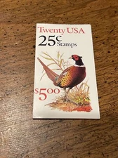 BK158  (2283a) PHEASANT Booklet of 20 US 25¢ Stamps MNH 1988
