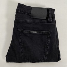 Rollas Mens Faded Black Tim Slims Slim Straight Denim Jeans Size 29 Good  JBAA2
