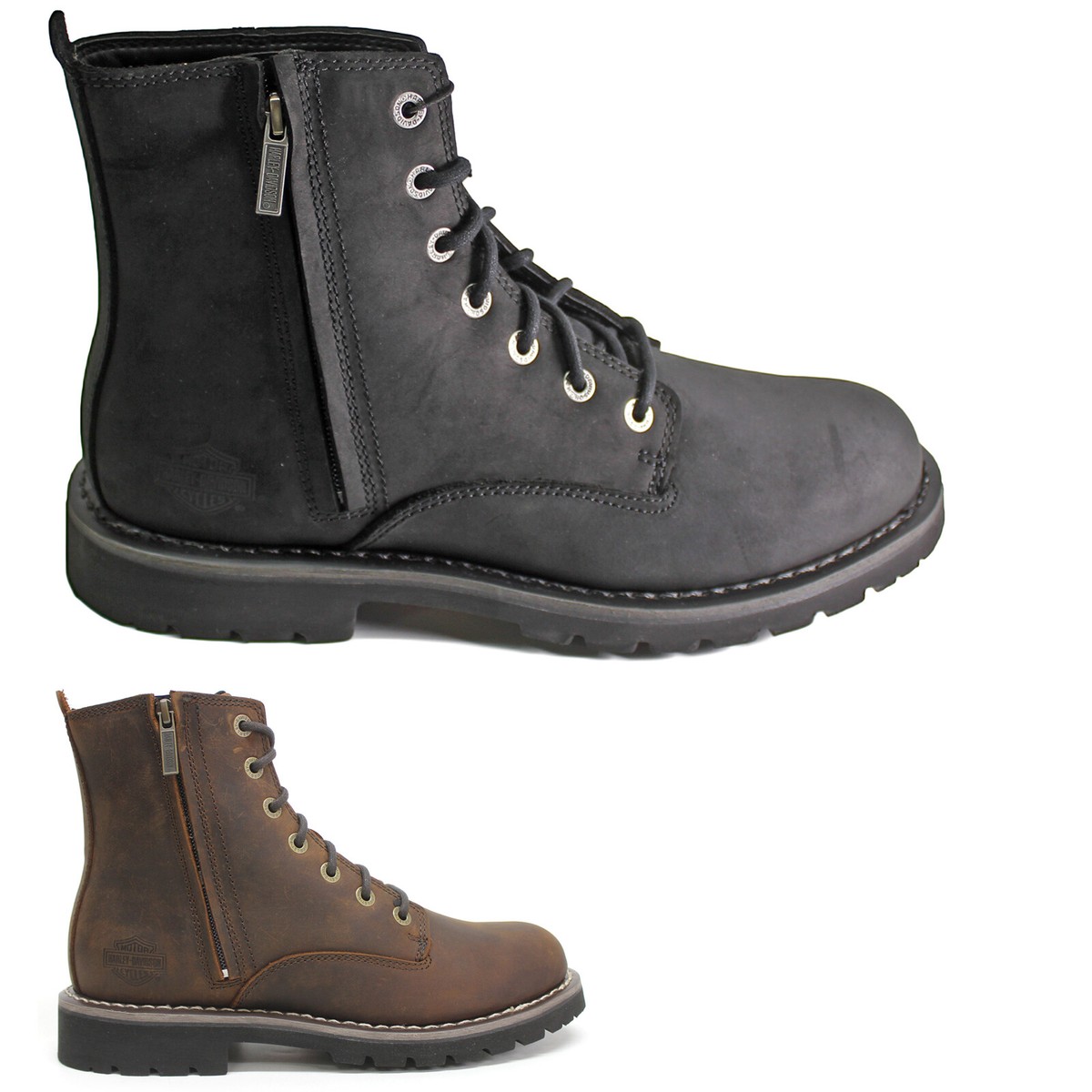 Harley Davidson Mens Boots Winslow Casual Lace Up Ankle Full Grain